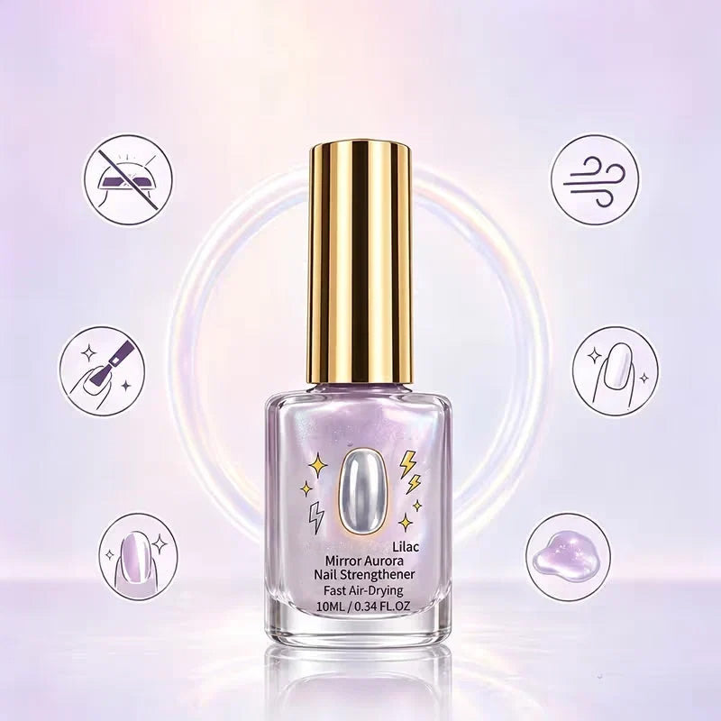 ⏰Lilac Glossy Mirror Nail Strengthener