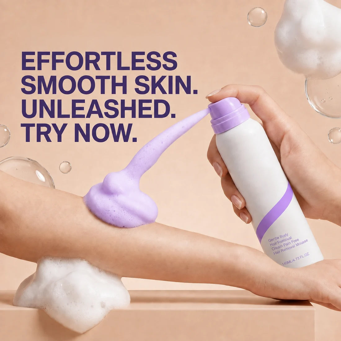 Gentle Hair Removal Cream for Sensitive Skin – Aloe & Hyaluronic Acid