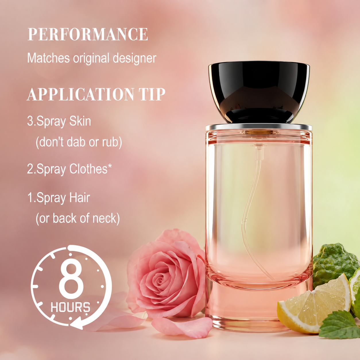 🔥 Rosey Fruity Floral | Extrait De Parfum 50ML | Long Lasting Luxury Fragrance