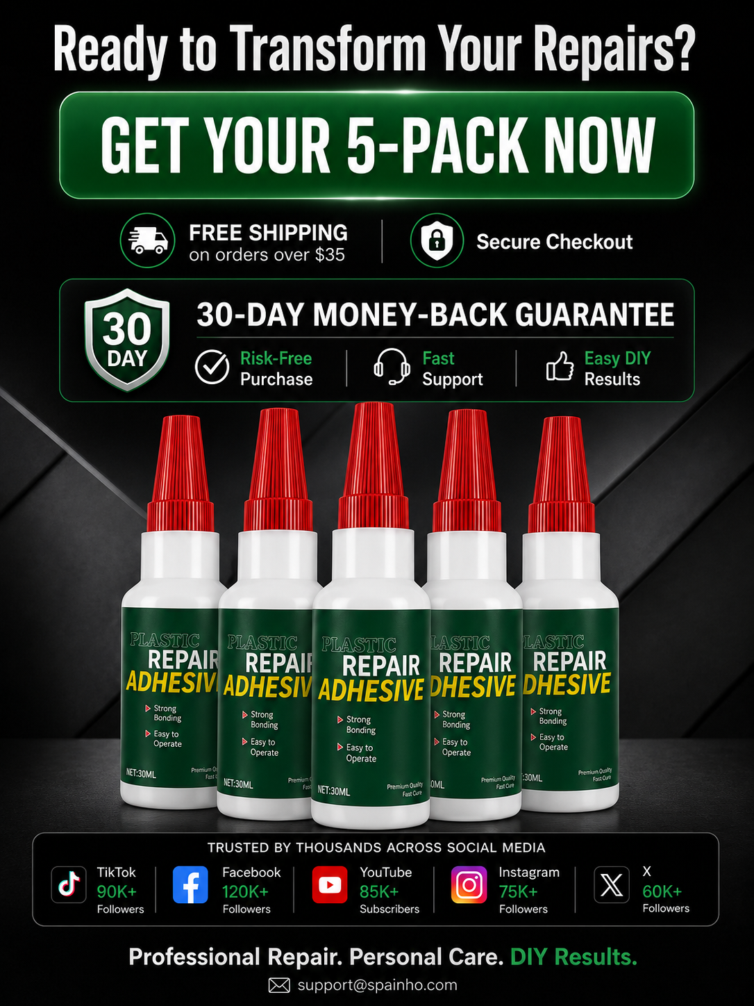 Multi-Purpose Car Bumper Repair Adhesive