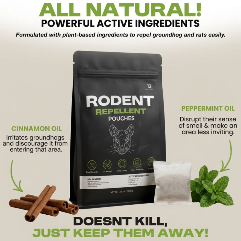 Groundhog Repellent Pouches