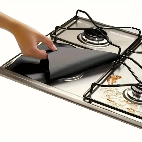🔥LAST DAY 50% OFF - 🥘 Reusable Gas Stove Burner Liners♻️ (Set of 4)