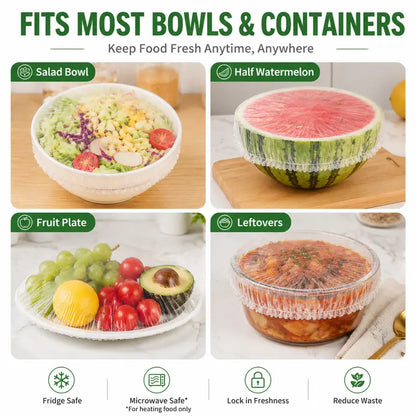 🔥Limited-time 50% off promotion-100PCS Disposable Stretch Food Covers for Bowls & Plates