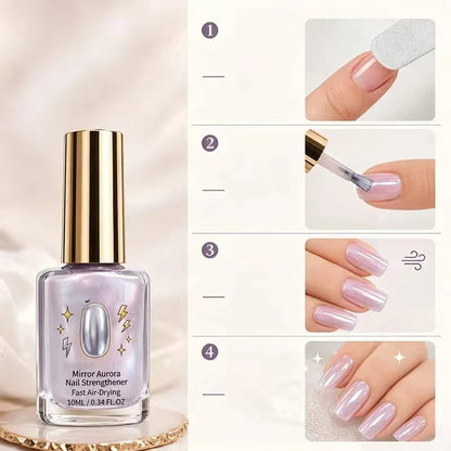 ⏰Lilac Glossy Mirror Nail Strengthener