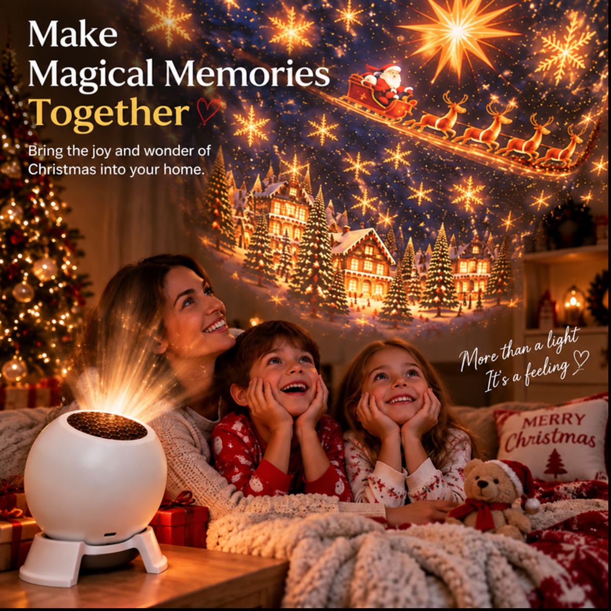 🎁 Christmas Projector Night Light