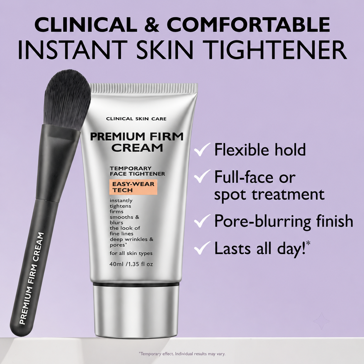 Instant Firming Cream — Smooths away signs of eye fatigue in minutes, leaving eyes looking revitalized and radiant.
