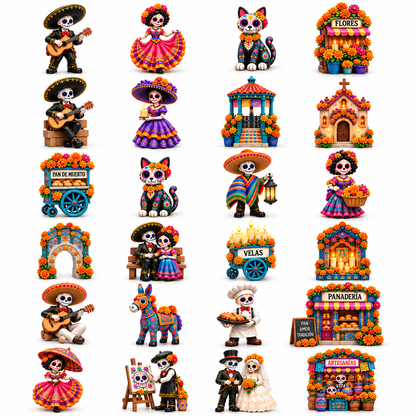 ⏳ Last day to save 60%-Day of the Dead Village 2026 – 24-Day Day of the Dead Collectible Countdown Calendar with 24 Unique Miniatures