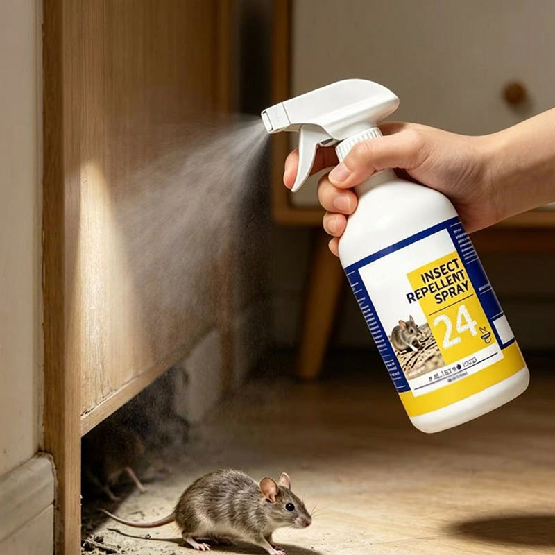 Multi-purpose rodent repellent spray