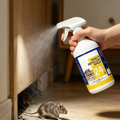 Multi-purpose rodent repellent spray